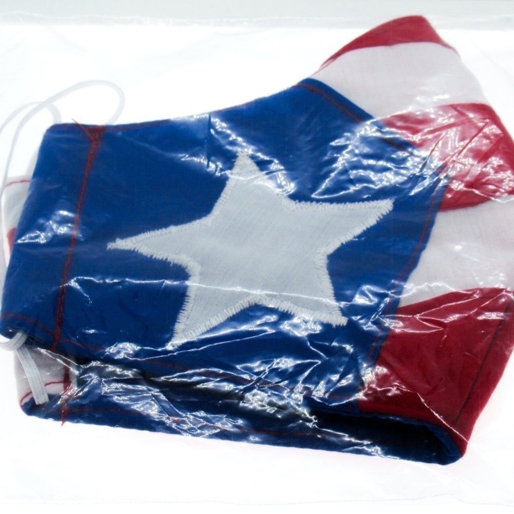 Handmade Puerto Rican Flag Face Protection Mask - Picture 8 of 8